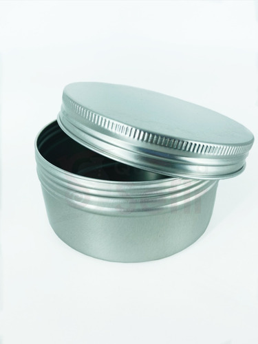 Lata Aluminio Pomadera Envase Con Tapa Roscable 200g 10 Pzas