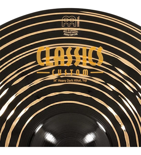 Imagen 3 de 5 de Platillo Meinl 14 Heavy Hihat Classic Custom Dark Cc14hdah