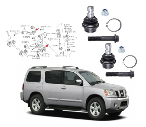 Muñon Nissan Armada 2011 2012 2013 V8 4wd 4x4 Inferior