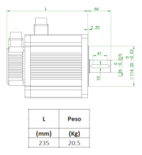 Servo Motor E Servo Driver 3kw- 19nm