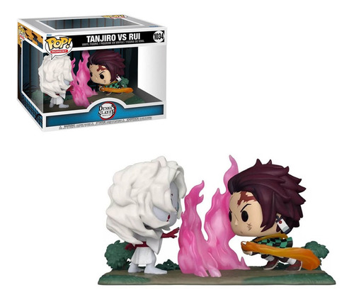 Funko Pop Tanjiro Vs Rui #1034 Demon Slayer Anime Original Color Tanjiro Vs Rui #1034 / Kimetsu No Yaiba / Moments