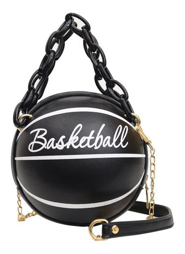 U Round Ball Bolso Femenino Bolsa De Baloncesto Con Cadena A