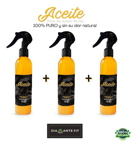 Aceite Puro De Mano De Res X3 - mL a $133