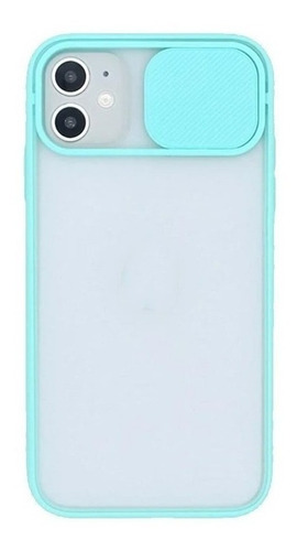 Funda Generica Para iPhone Tpu Traslucida Tapa Camara Slide