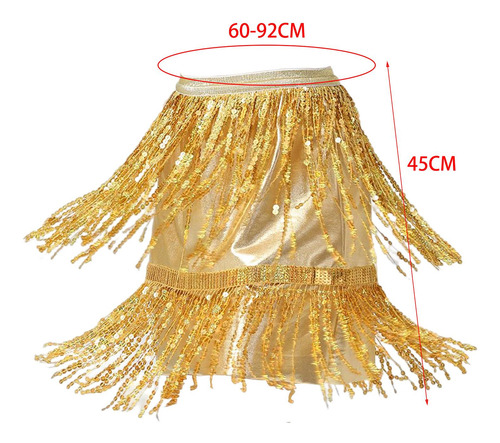 Falda De Danza Del Vientre Para Mujer, Faldas Con M Dorado