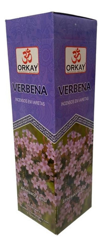 Incenso Verbena Orkay Caixa Com 8 Varetas