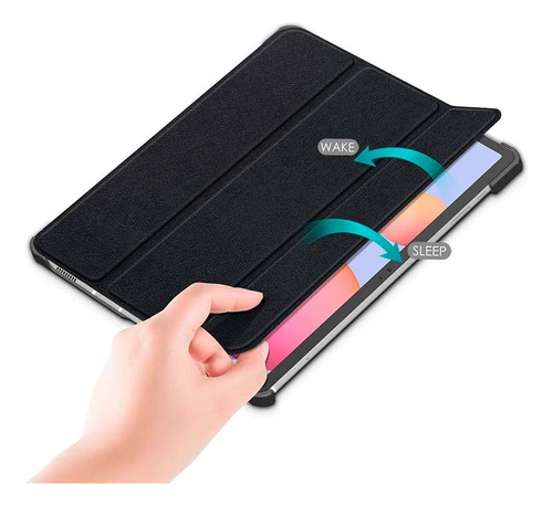 Funda Smart Cover Para Tablet Samsung S9 Plus + Vidrio