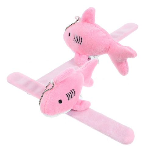 Pulsera De Peluche Con Forma De Tiburón De Peluche, 2 Unidad