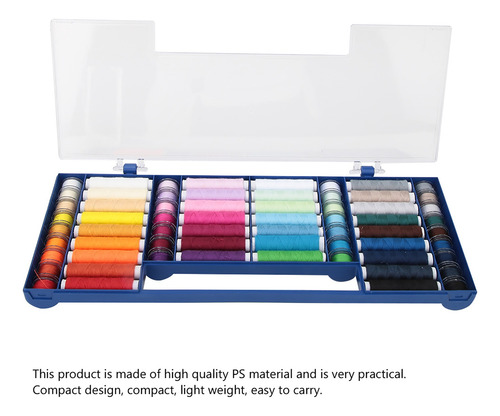 Almacenamiento De Hilo De Coser Caja 32 Color 64 Piezas Kit