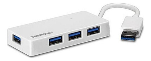 Hub USB 3.0 de 4 puertos Trendnet Tu3-H4e, 5 Gbps sin fuente