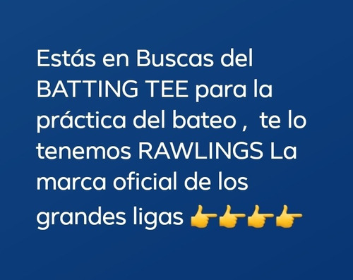 Batting Tee Rawlings Para La Practica Del Bateo 