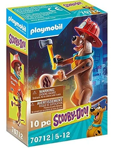 Playmobil - Scooby-doo! Figura De Bombero Coleccionable