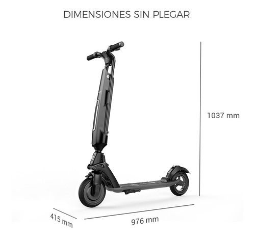 Imagen 7 de 12 de Monopatin Electrico Scooter Auton.30km Usb Negro U1 Schoom