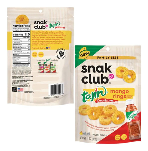 Snak Club Mango Rings Gomas