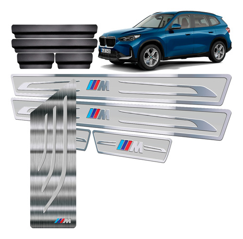 Soleira E Descanso Inox Em Alto Relevo Bmw X1 2023 Acima