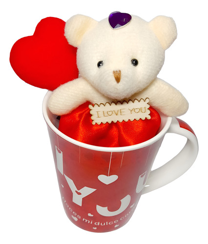 Taza Osita San Valentin Regalo Cumpleaños Amor Amistad