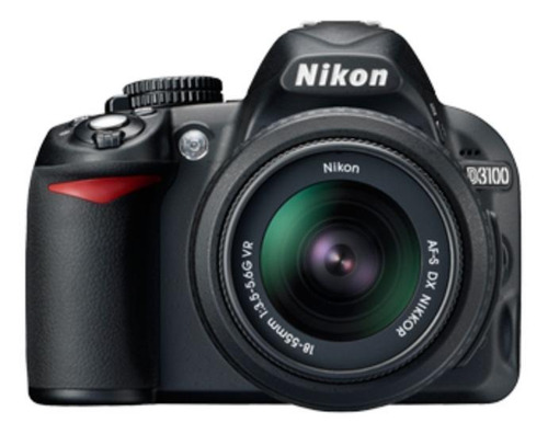 Nikon Kit D3100 + lente 18-55mm VR DSLR cor preto