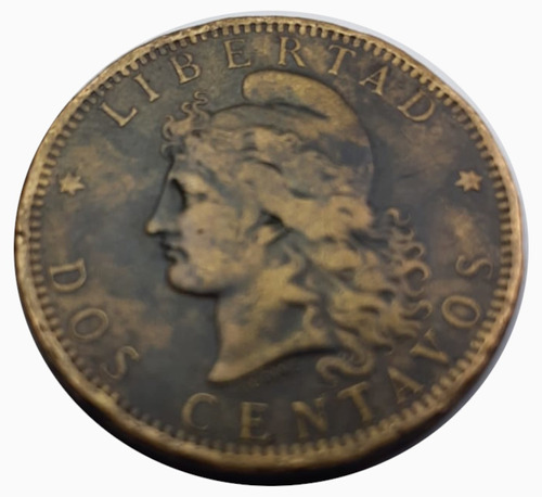 Moneda Argentina 1884 2 Centavos