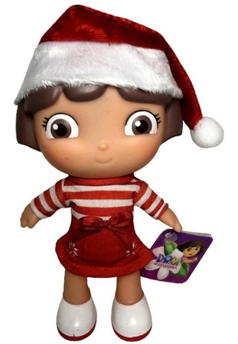 Boneca Pequena Dora Aventureira De Natal Original Multibrink