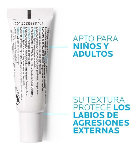 Imagen 3 de 5 de Cicaplast Bálsamo Reparador Para Labios | La Roche-p | 7,5ml