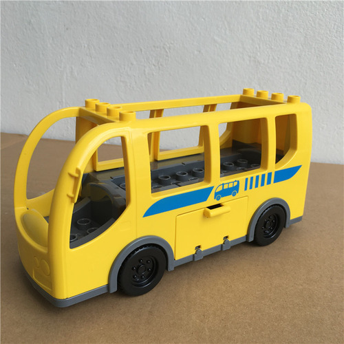 Set De Bloques 4 Agujeros Camión Bomberos Bus Barco