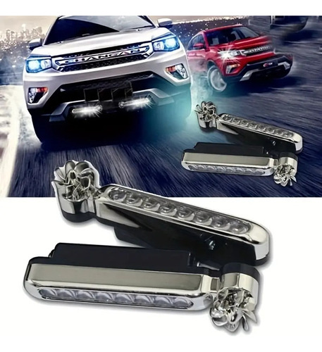 2025 Par De Luces Led Diurna Auto Alimentada Por Viento