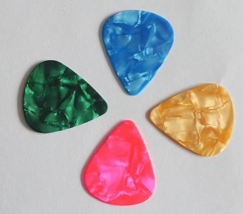 10 Palhetas Violão Guitarra Celuloide Violao - 0.75mm