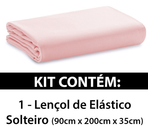 Lençol Solteiro Elástico 100% Algodão Percal 130 Fios Dohler