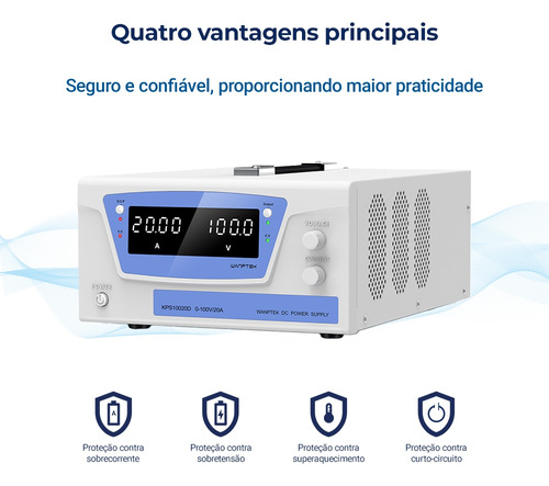 Fonte De Bancada Wanptek Kps10020d 100v 20a 2000w