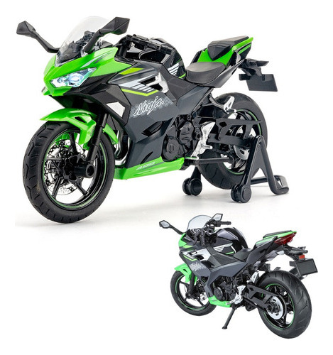 Kawasaki Ninja 400 Miniatura Metal Moto Con Luces Y Sonido