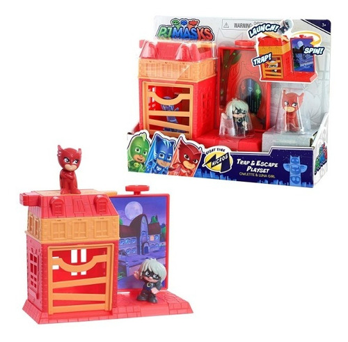 Pj Mask Trap & Escape Playset - Owlette Y Luna Girl