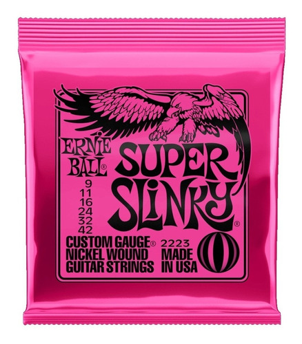 Encordado Cuerdas Guitarra Electrica Ernie Ball Slinky 08 09