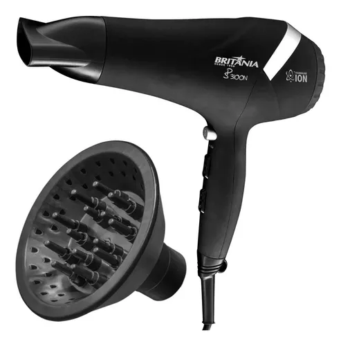 Secador De Cabelo Profissional 2100w Com Difusor De Cachos