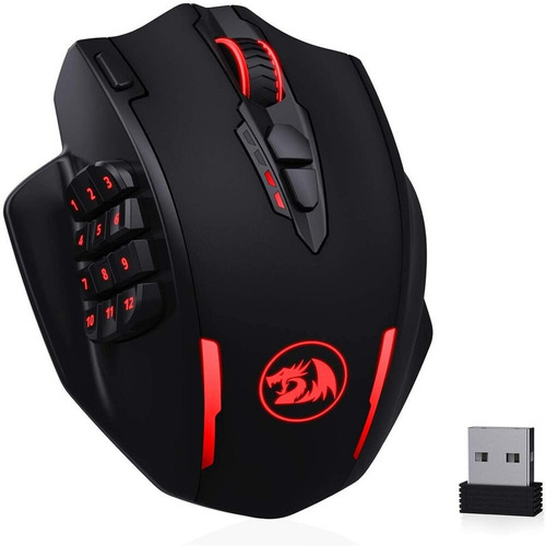 Mouse vertical Redragon  M913 negro