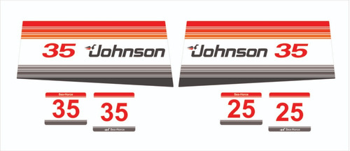 Calcos Johnson 35 - 25 Hp Año 1981 - 1984 