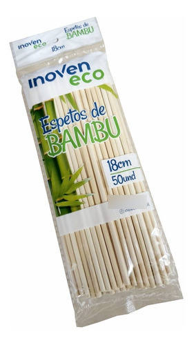 2500 Palito De Bambu Tratado Espeto P/ Churrasco 18cm Talge 