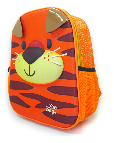 Mochila Zoo Animales 3d Para Niños / Niñas 