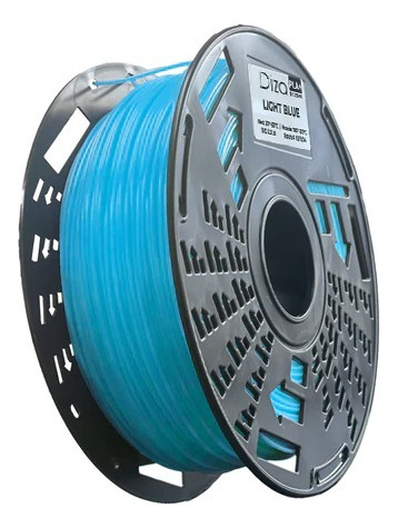Filamento Light Blue Pla+ 1.75mm Diametro 1,5 Kgs180-220 Gra