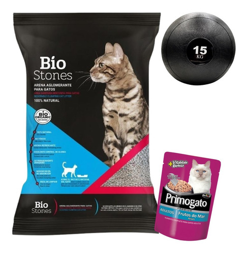 Arena Aglomerante Bio Stone/ Easy Clean 15 Kg Con  Regalo