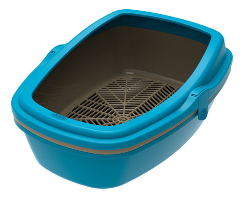 Bandeja Banheiro Sanitário Gatos Furba Grande Plastpet Cores Cor Azul