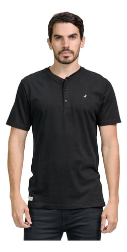 Remeras Hombre Brooksfield Algodón Premium Botones 1028b