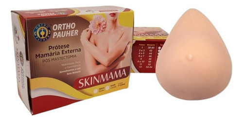 Prótese De Silicone Mamaria Externa Pós Mastectomia Skinmama Tamanho 38/40