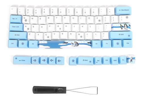 73 Teclas De Sublimación Con Estampado De Pingüinos Pbt