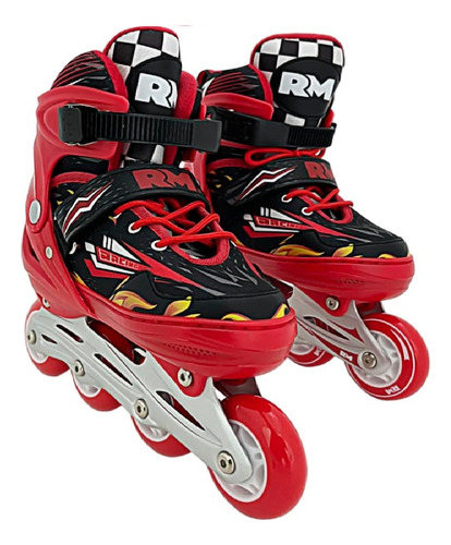 Patines En Linea Ajustables 19.5-23.5 Deportivos De Aluminio