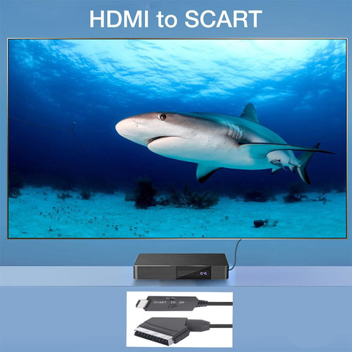 Adaptador De Cabo Scart Para Hdmi Para Hdtv Stb Vhs Dvd