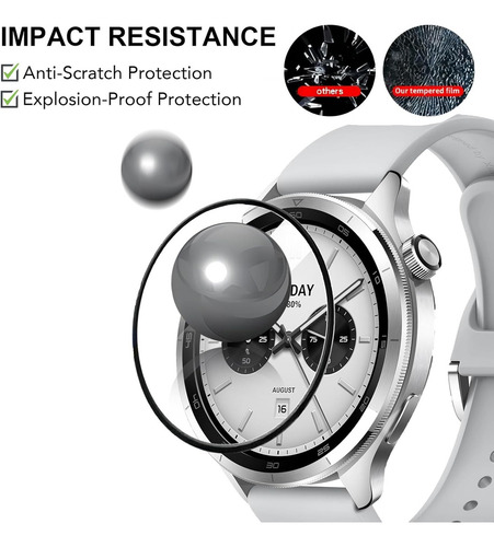 USTIYA 4x Mica Para Xiaomi Watch S4 Protector De Pantalla Soft Film