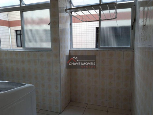 Imagem 20 de 21 de Apartamento Com 2 Dormitórios À Venda, 96 M² Por R$ 430.000,00 - Embaré - Santos/sp - Ap3110