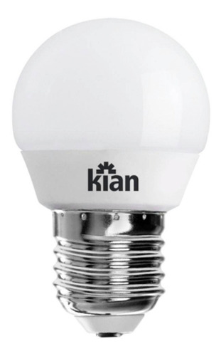 Kit 05 Lampada Led 4w Bolinha Camarim Kian 4,8w 6500k Fria