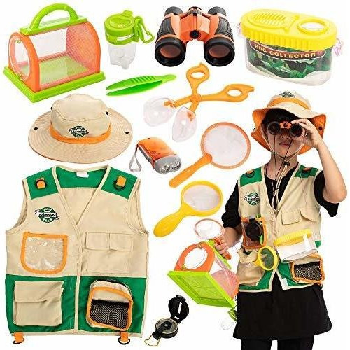 Kit De Explorador Para Niños Y Niñas Chaleco, Sombrero