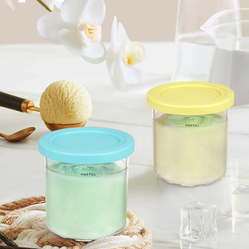 Pintas Y Tapas De Helado K04 Piezas Para Creami Nc301 Nc300